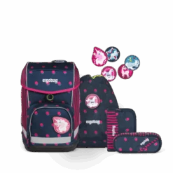 Schulranzen Ergobag Cubo 5teiliges Set - Schubi DuBär