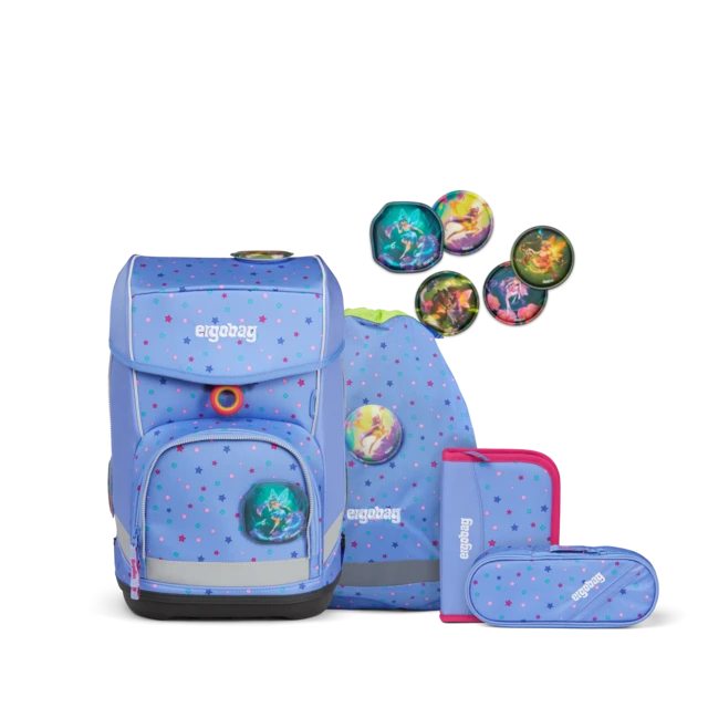 Schulranzen Ergobag Cubo 5teiliges Set - Bärzaubernd