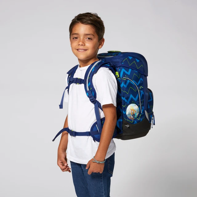 Schulranzen Ergobag Cubo 5teiliges Set - FallrückziehBär – Bild 2