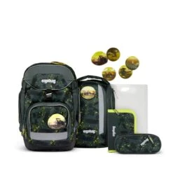 ERGOBAG 00637-90153-10 Pack Schulrucksack-Set MähdreschBär, 6-teilig