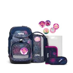 ERGOBAG 00644-90110-10 Pack Schulrucksack-Set Bärlaxy Special Edition REFLEX GLOW, 6-teilig
