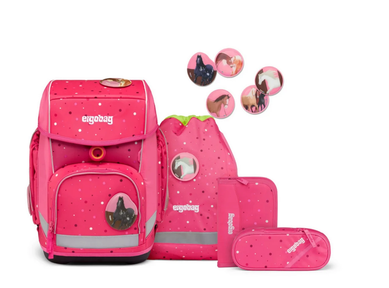 ERGOBAG 00649-90152-10 Cubo Schulranzen-Set Urlaub Auf Dem ReitBärhof, 5-teilig