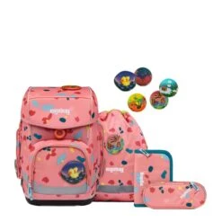 ERGOBAG 00651-90197-10 Cubo Schulranzen-Set ZitronenfaltBär, 5-teilig