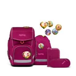 ERGOBAG 00679-40083-10 Cubo Schulranzen-Set WaldzauBär Special Edition ECO-HERO, 5-teilig