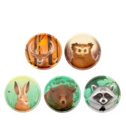 ERGOBAG 00816-00070-10 Klettie-Set Waldtiere , 5-teilig