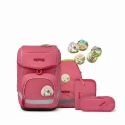 ERGOBAG ERG-CSE-001-A07 Cubo Schulranzen-Set Lamas In Bärjamas Special Edition ECO-HERO, 5-teilig