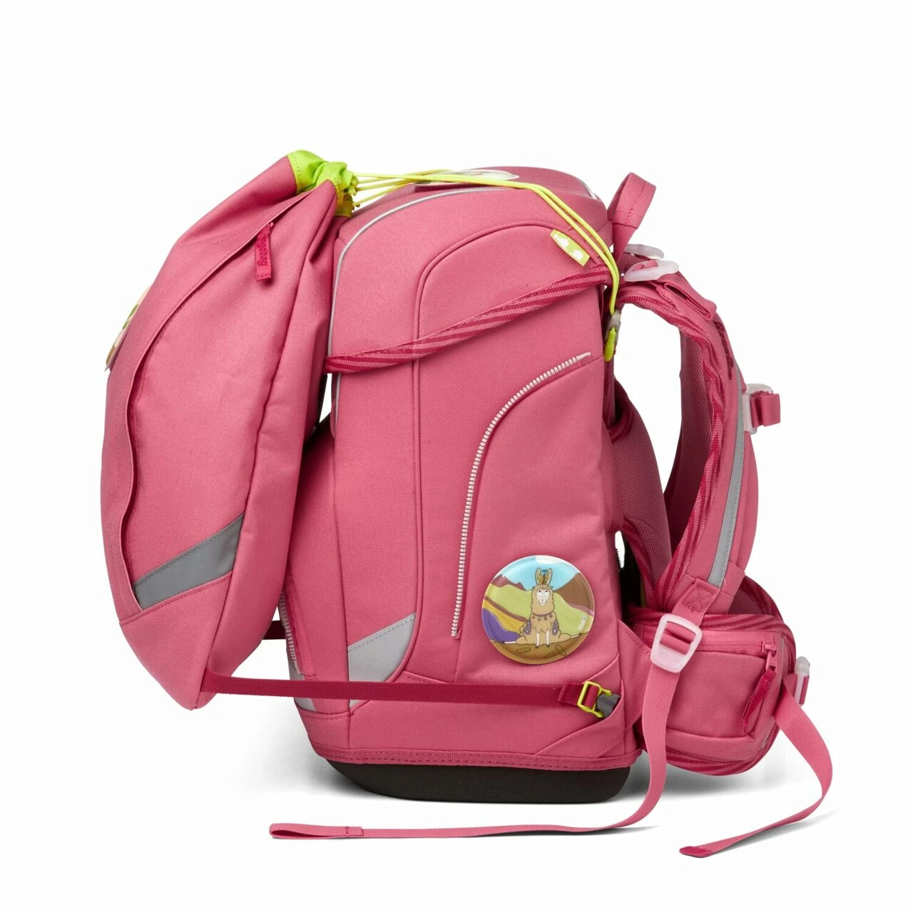 ERGOBAG ERG-CSE-001-A07 Cubo Schulranzen-Set Lamas In Bärjamas Special Edition ECO-HERO, 5-teilig – Bild 5