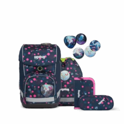 ERGOBAG ERG-CSE-001-A18 Cubo Schulranzen-Set PhantBärsiewelt Special Edition REFLEX GLOW, 5-teilig