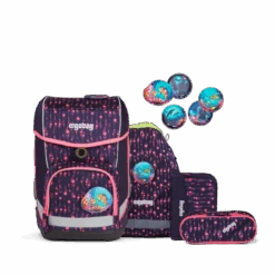 ERGOBAG ERG-CSE-002-A06 Cubo Schulranzen-Set Bärmuda Viereck, 5-teilig