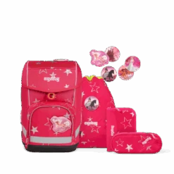 ERGOBAG ERG-CSE-005-9B1 Cubo Schulranzen-Set CinBärella, 5-teilig
