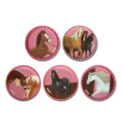 ERGOBAG ERG-KLE-001-118 Klettie-Set Pferde Im Galopp, 5-teilig