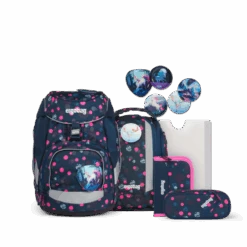 ERGOBAG ERG-SET-001-A18 Pack Schulrucksack-Set PhantBärsiewelt Special Edition REFLEX GLOW, 6-teilig