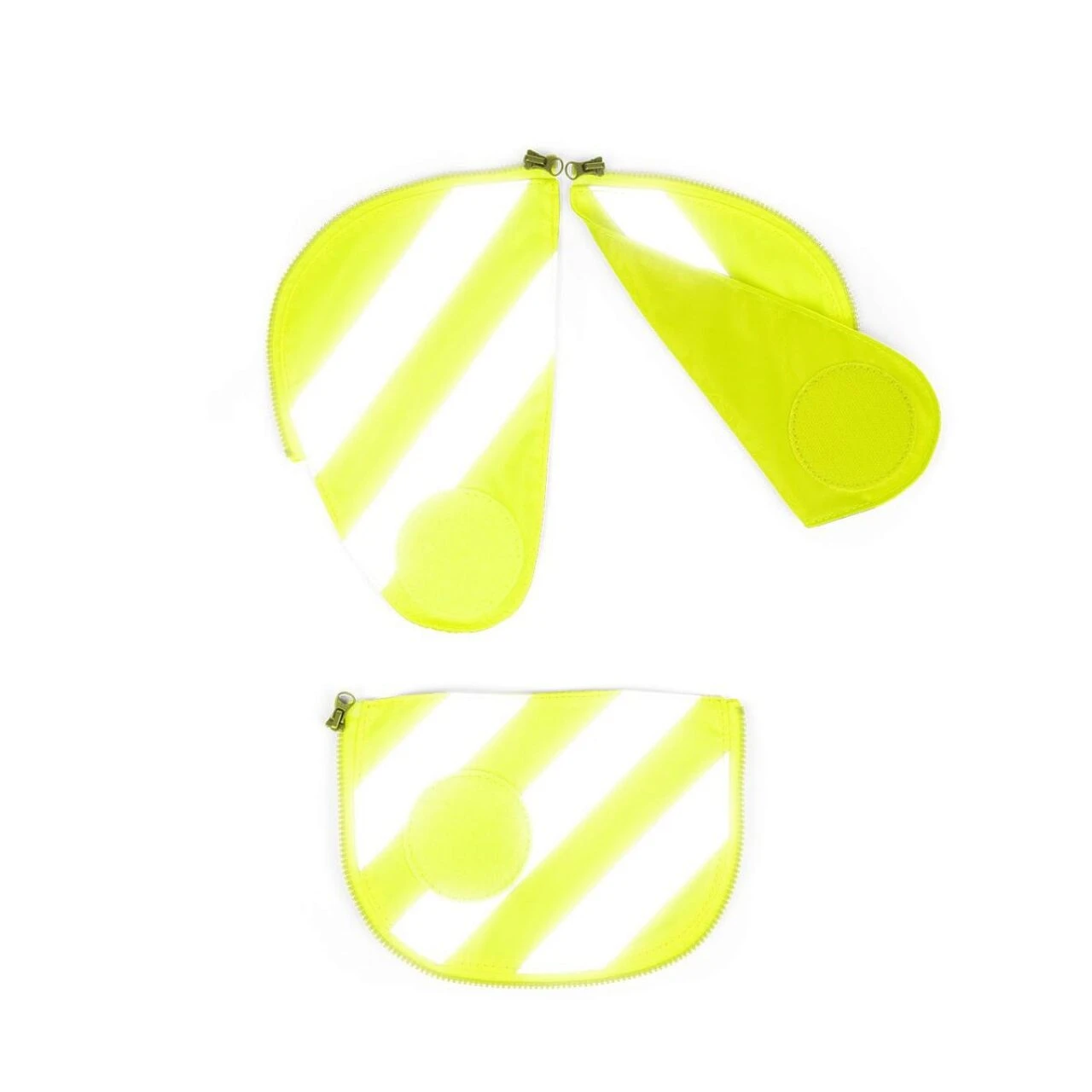 ERGOBAG ERG-SIR-002-103 Gelbes Fluo-Zip Set Mit Reflektorstreifen – Bild 2