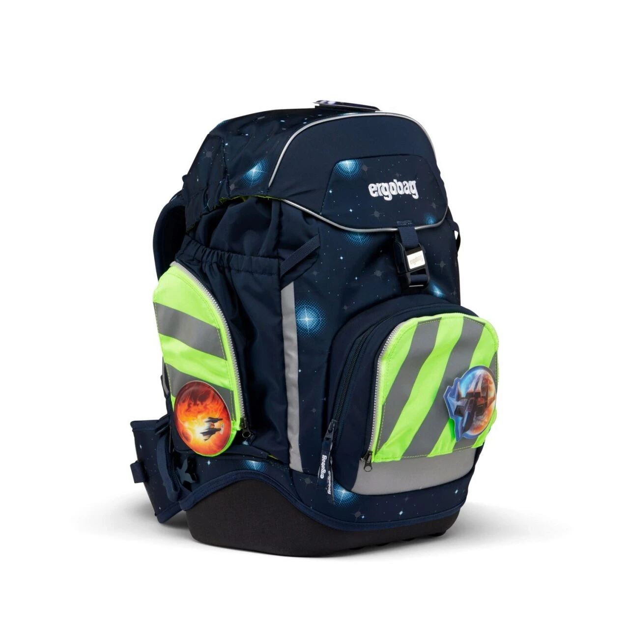 ERGOBAG ERG-SIR-002-213 Fluo-Zip Set Mit Reflektorstreifen, Grün – Bild 3