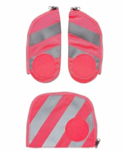 ERGOBAG ERG-SIR-002-511 Pink Fluo-Zip Set Mit Reflektorstreifen, 3-teilig