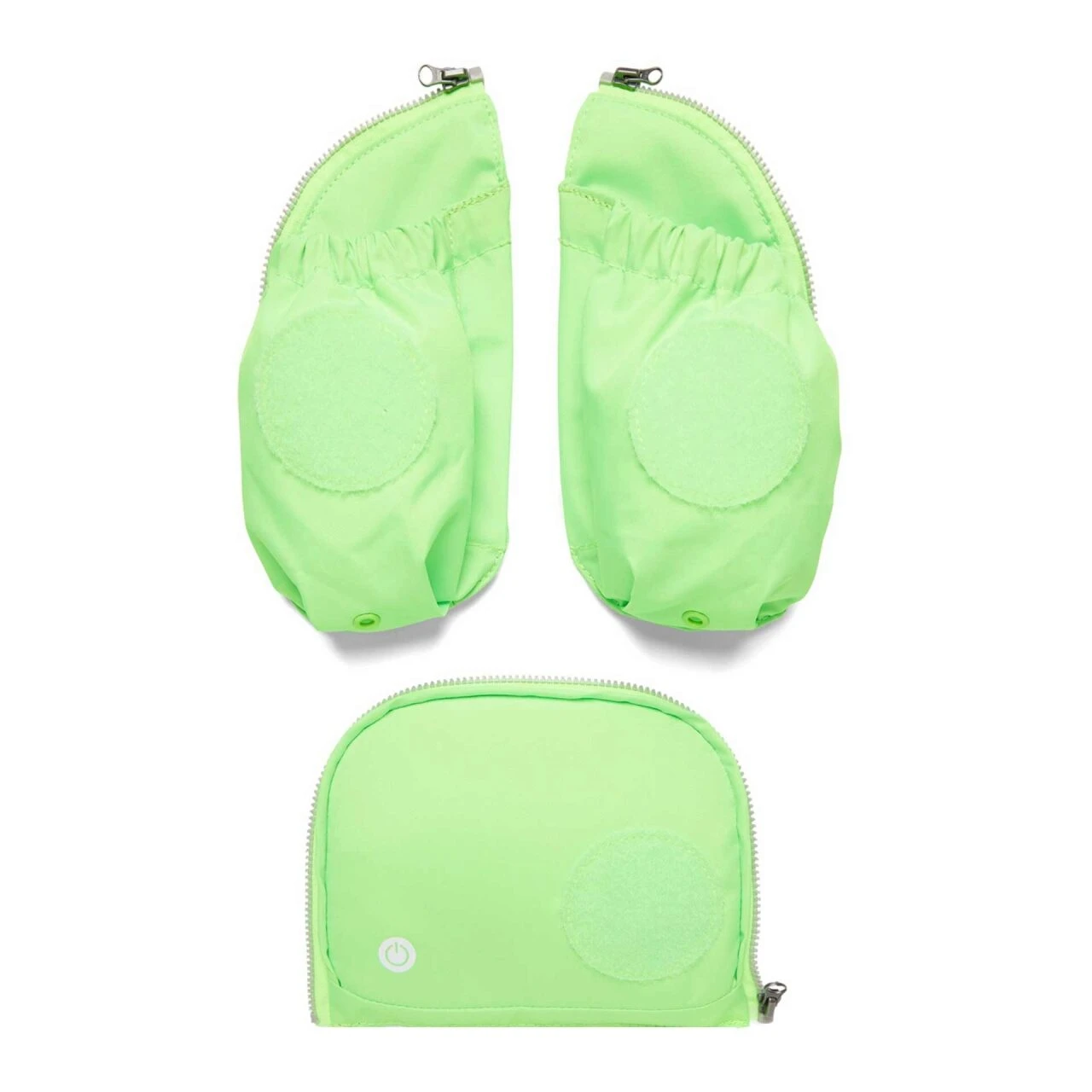 ERGOBAG ERG-STA-002-213 Grün Fluo Seitentaschen Zip-Set